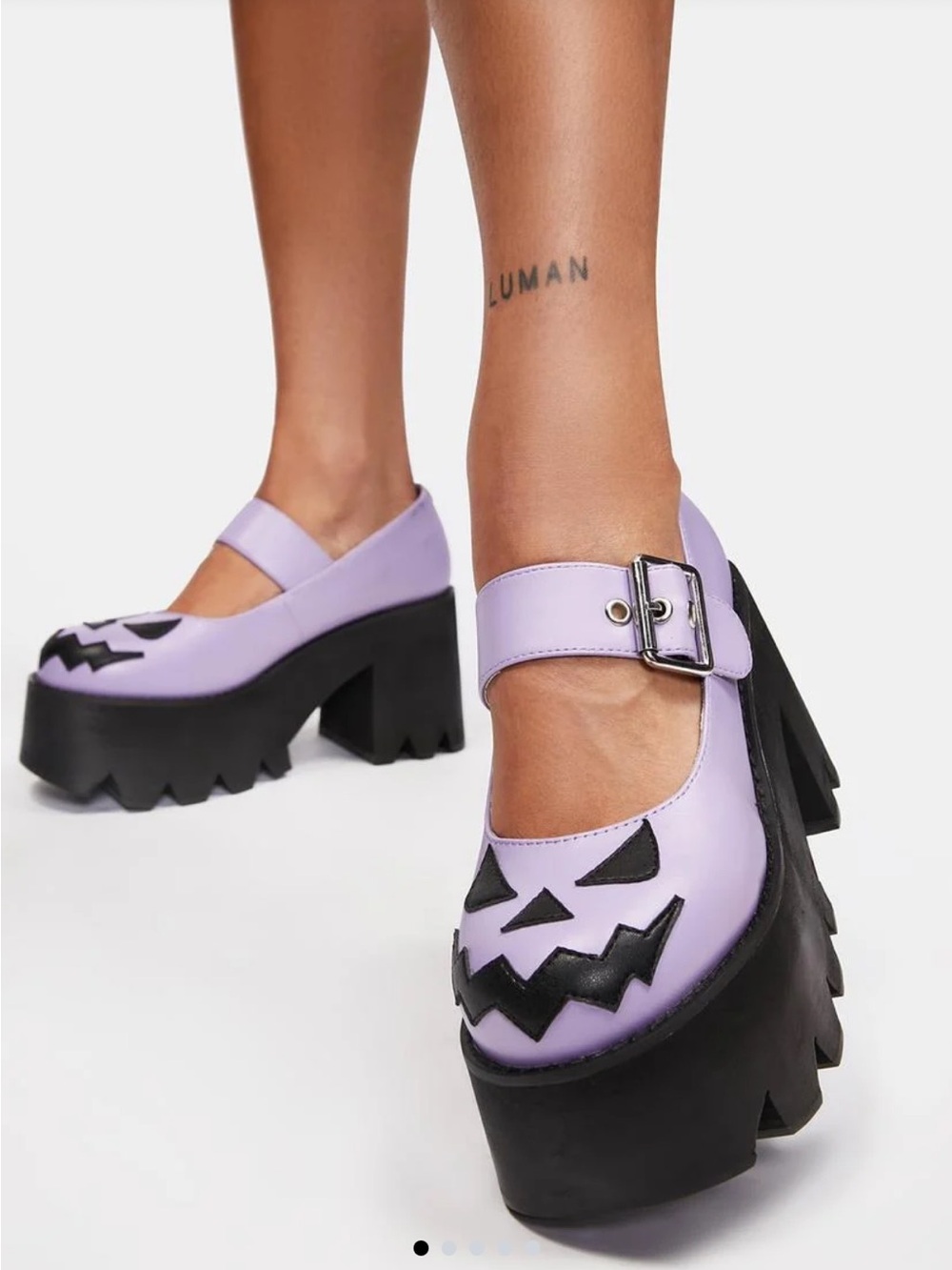 Dollskill Trickz N’ Treatz ‘Smile like you mean it’ platform Mary Jane’s